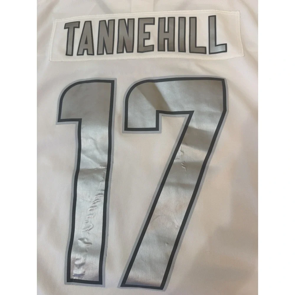 Nike Miami Dolphins Ryan Tannehill #17 NFL Jersey White Silver Men XXL 2XL